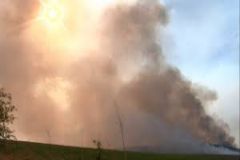 Corpo de Bombeiros de Botucatu realiza combate contra queimada na zona rural da Cidade
