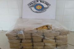 Em operação no Município de Pardinho, Policia Rodoviária apreende mais de 25 kg de maconha