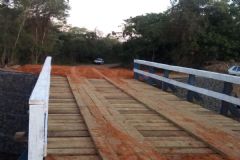 Secretaria de Infraestrutura finaliza a reconstrução de ponte na “Estrada do Leite” 