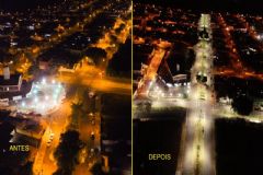 Implantada nova iluminação pública de LED em avenidas do setor Norte da Cidade