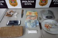 Reincidente na traficância é preso pela polícia de São Manuel com grande quantidade de entorpecente 