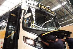 Prefeitura investe quase quatro milhões com 11 novos ônibus para a frota do transporte escolar 