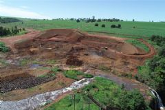Obras da Represa do Rio Pardo avançam na fase de escavação e barragem de terra