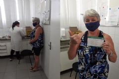 Primeira paciente diagnosticada com Covid no centro-oeste paulista é vacinada e relembra dias de intubação