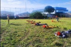 Grupamento do Corpo de Bombeiros de Botucatu  participam de treinamento intensivo de resgate