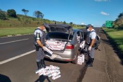 Policiais do TOR apreendem carga com 15 maços de cigarros contrabandeados que viriam para Botucatu