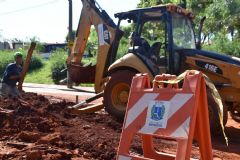 Obras de revitalização da Conde de Serra Negra avançam com drenagem e duplicação da via