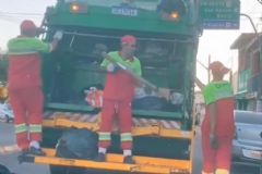 Sindicato pede reintegração de coletor de lixo demitido por brincar durante jornada de trabalho 