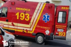 Acidente entre automóvel e ônibus no Município de Botucatu deixa rapaz com graves lesões nas pernas 