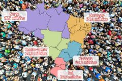 Censo Demográfico aponta que Brasil tem uma população estimada em 203 milhões de habitantes
