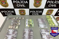 Operação da Polícia Civil desarticula esquema de distribuição de dinheiro falso na região de Botucatu